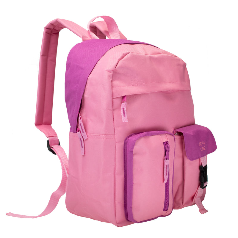 Plecak młodzieżowy miejski - szkolny - różowy