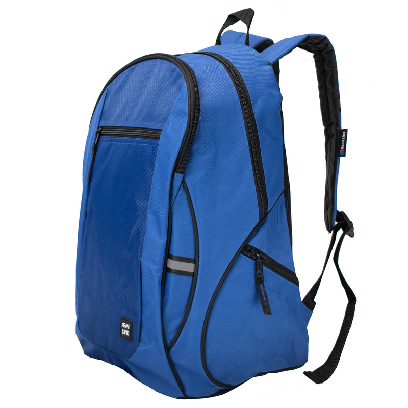 Plecak młodzieżowy miejski - szkolny - dwukomorowy - niebieski