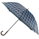 Parasol długi półautomatyczny - granatowy w paski - 118 cm