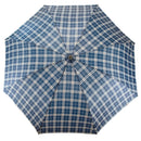 Parasol długi półautomatyczny - granatowy w paski - 118 cm