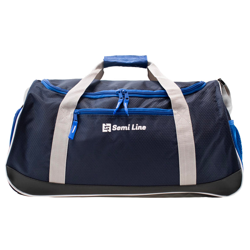 Torba sportowa fitness - granatowo-popielata - 40 l