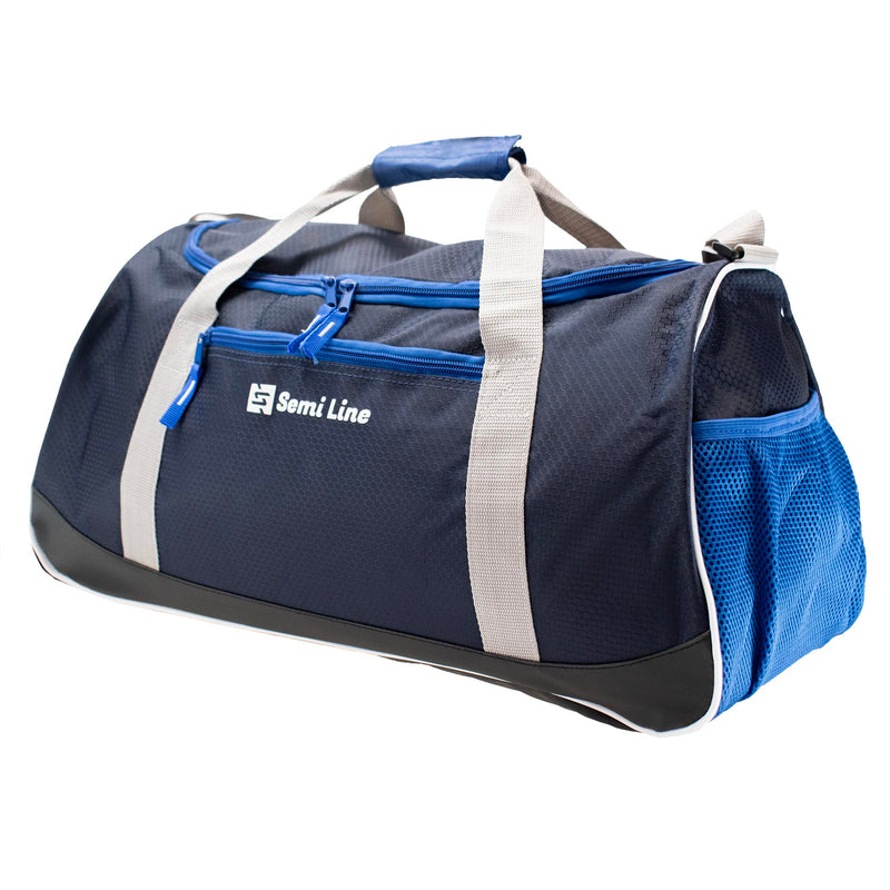 Torba sportowa fitness - granatowo-popielata - 40 l