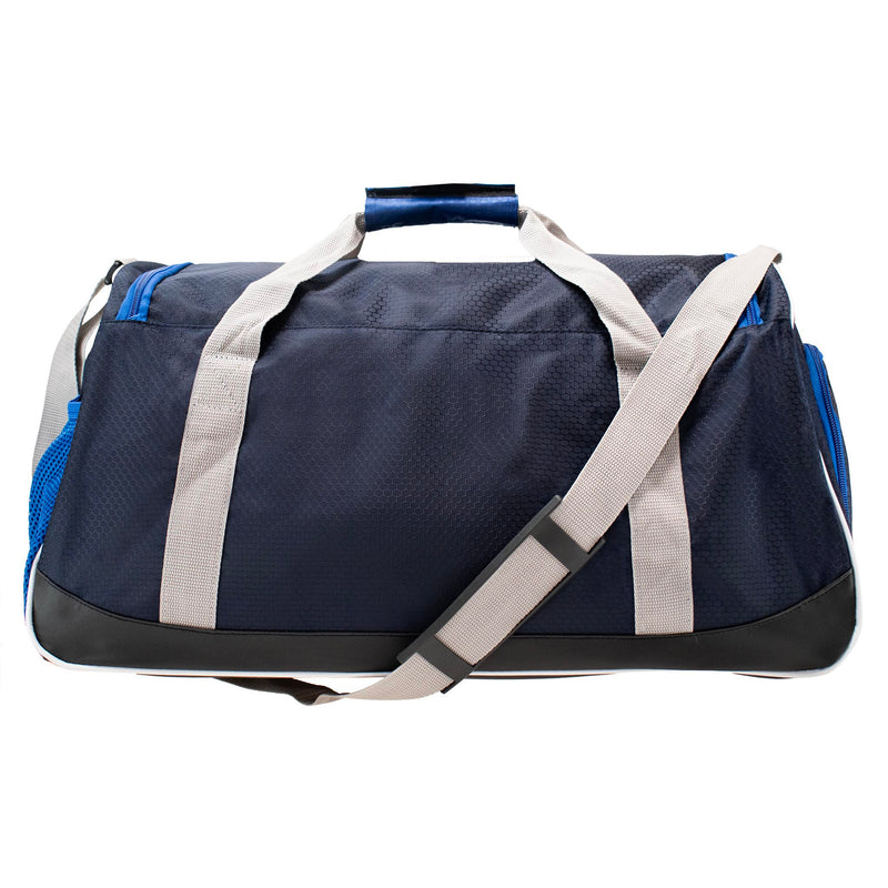 Torba sportowa fitness - granatowo-popielata - 40 l