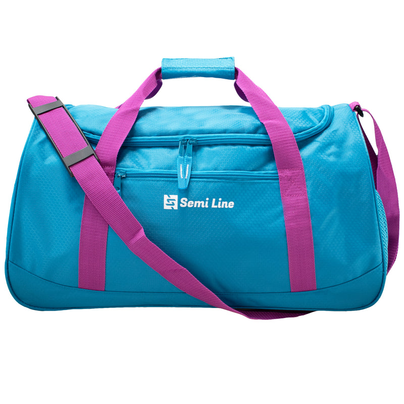 Torba sportowa fitness - niebiesko-fioletowa - 40 l