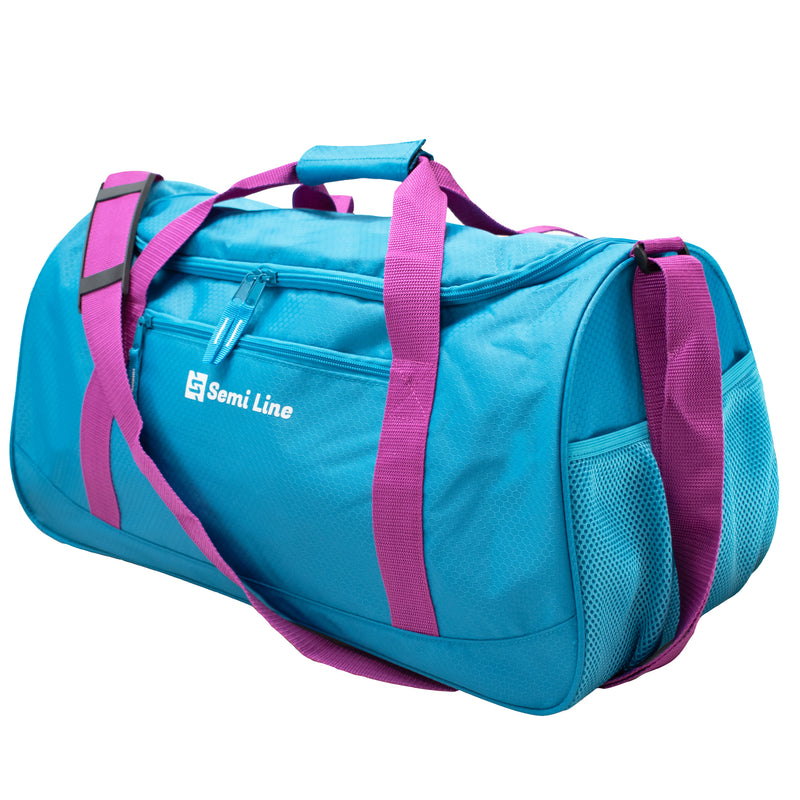 Torba sportowa fitness - niebiesko-fioletowa - 40 l