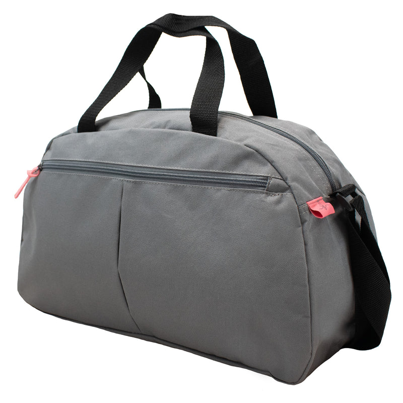 Poręczna torba sportowa fitness - 21L - szara