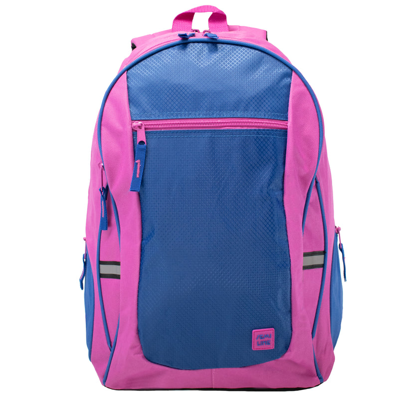 Plecak młodzieżowy miejski - szkolny - dwukomorowy - różowo-granatowy