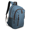 Plecak młodzieżowy miejski - szkolny - dwukomorowy - niebiesko-brązowy