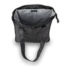 Pikowana pojemna torba typu shopper - czarna