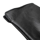 Rękawiczki skórzane męskie - z podszewką - czarne