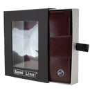 PORTFEL DAMSKI SKÓRZANY - DUŻY - NA NAP - RFID - BORDOWY - W PUDEŁKU