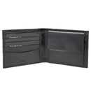 Portfel męski skórzany - mały - RFID - czarny - w pudełku