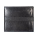 Portfel męski skórzany - mały - RFID - czarny - w pudełku