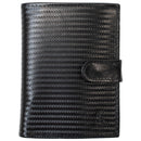 Portfel męski skórzany - średni - RFID - czarny - w pudełku