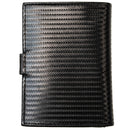 Portfel męski skórzany - średni - RFID - czarny - w pudełku