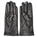 Rękawiczki skórzane damskie - czarne