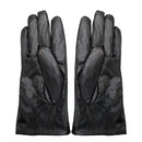 Rękawiczki skórzane damskie - czarne