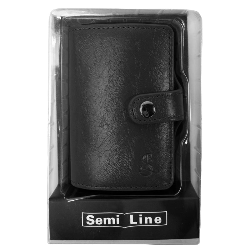 PORTFEL SKÓRZANY - RFID - CZARNY - W PUDEŁKU