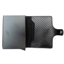 PORTFEL SKÓRZANY - RFID - CZARNY - W PUDEŁKU