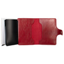 PORTFEL DAMSKI SKÓRZANY - RFID - CZERWONY - W PUDEŁKU