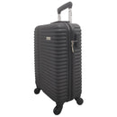 Walizka podróżna ABS - na kółkach - kabinowa - mała 20'' - czarna