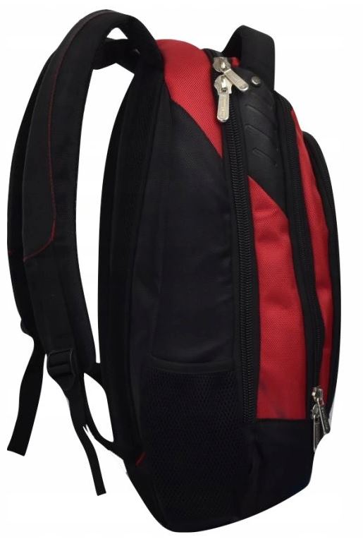 Plecak miejski na laptopa 15,6 - czarno-czerwony