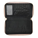 Portfel damski - duży, klasyczny, na zamek - blado różowy - Semi Line