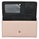 Portfel damski - duży, klasyczny, na klips - blado różowy - Semi Line
