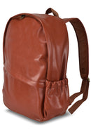 Plecak miejski - eko skóra - brązowy