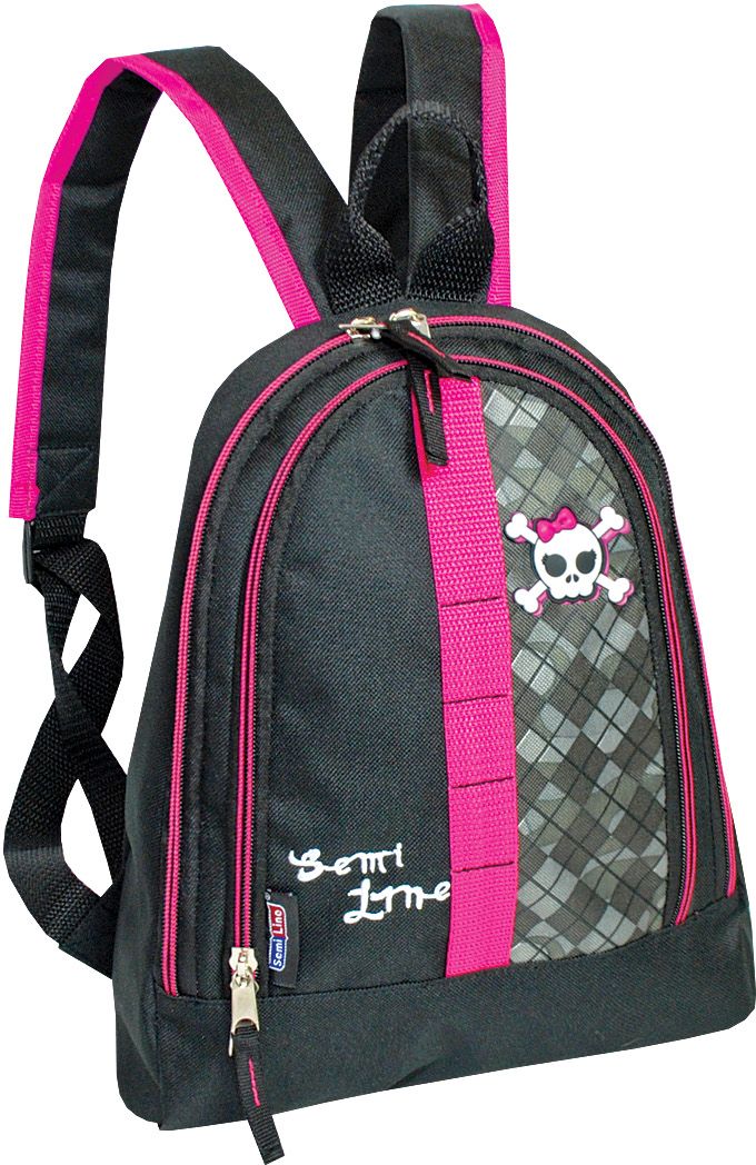 Plecak szkolny - czarno-różowy