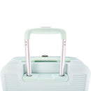 Walizka podróżna na kółkach - Kwiaty - miętowa personalizowana