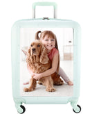 Walizka TeamX podróżna na kółkach - personalizowana - ze zdjęciem - miętowa