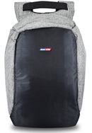 Plecak miejski na laptopa 14" - antykradzieżowy - szaro-czarny