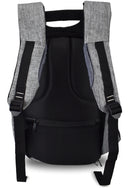 Plecak miejski na laptopa 14" - antykradzieżowy - szaro-czarny