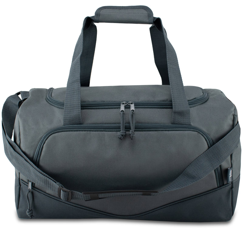 Poręczna torba sportowa fitness - 28L - szara