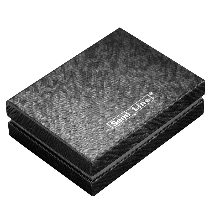 Portfel męski skórzany - średni - RFID - czarny
