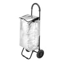 Wózek na zakupy z serii fashion - srebrny