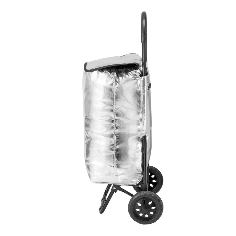 Wózek na zakupy z serii fashion - srebrny