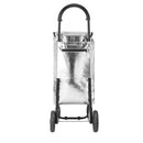 Wózek na zakupy z serii fashion - srebrny