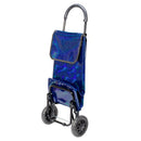 Wózek na zakupy z serii fashion - granatowy