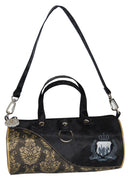 Torba na ramię - czarna ze złotym