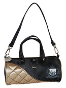 Torba na ramię - czarna ze złotym