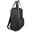 Plecak miejski młodzieżowy z ozdobnymi taśmami - czarny