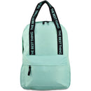 Plecak miejski młodzieżowy z ozdobnymi taśmami - miętowy