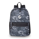 Plecak młodzieżowy - szkolny - z kieszonką - szary w palmy