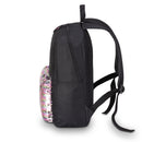 Plecak młodzieżowy miejski - szkolny - z kieszonką - czarny z cekinami