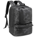 Plecak miejski na laptopa 14 - z funkcją torby - z portem USB - czarny moro