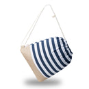 Worek plecak - granatowo-biały w paski