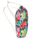 Worek plecak - flamingi kwiaty