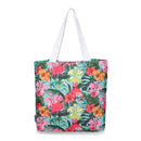 Torba plażowa - flamingi kwiaty